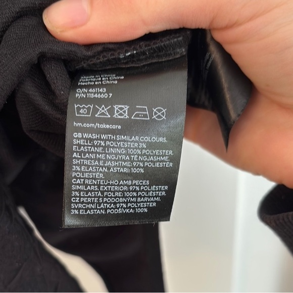 H&M Black Women's Textured Bodysuit - Picture 3 of 7